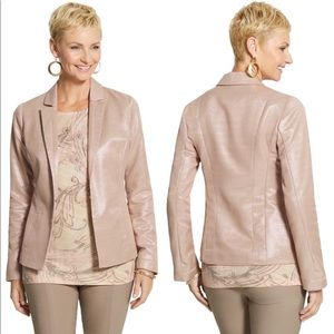 Chico’s Glimmering Blush Jacket sz 1 M (8-10)